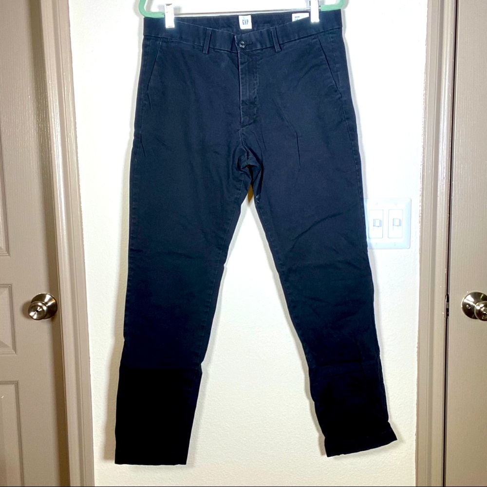 34x32 Slim mens Gap navy blue dress slacks (chinos